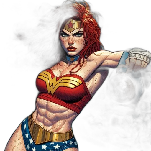 comic book art, concept art, fantasy art, cartoon transparent PNG cut-out