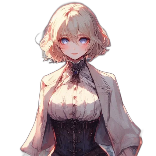 dress, jacket, staff, crown transparent PNG cut-out