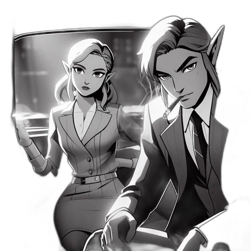 comic book art, concept art, fantasy art, cartoon transparent PNG cut-out