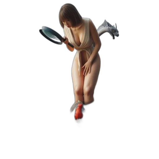 shoes, dress, staff, robot transparent PNG cut-out