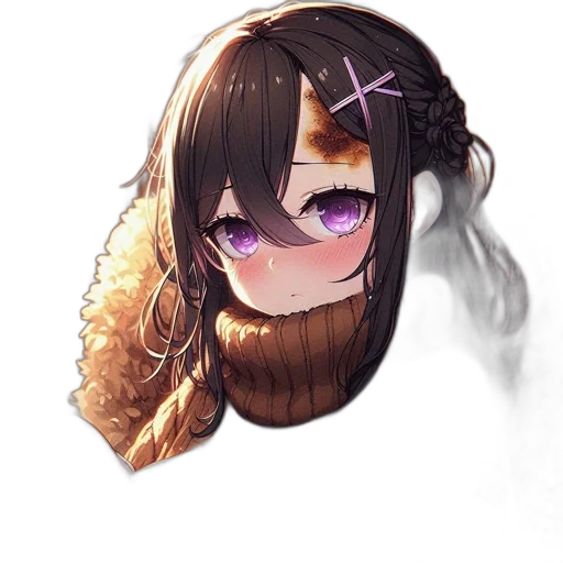 mask, hair, creature, face transparent PNG cut-out