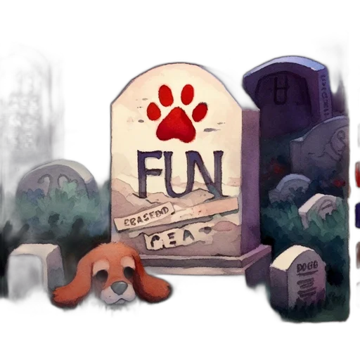 concept art, serene, nighttime, graveyard transparent PNG cut-out