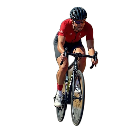 photorealistic, 3d render, winner, cycling transparent PNG cut-out