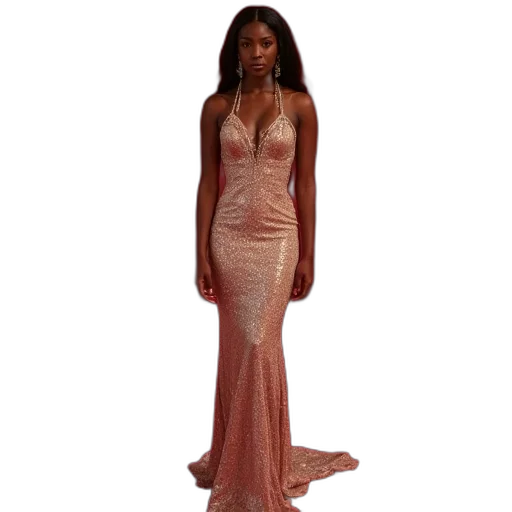 dress, 3d render, concept art, earth tones transparent PNG cut-out