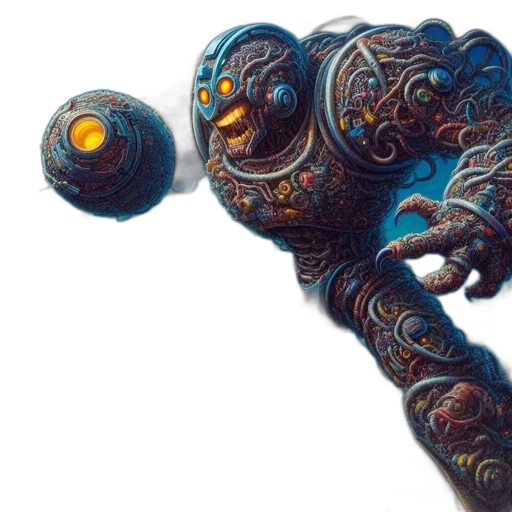 robot, weapon, staff, sword transparent PNG cut-out