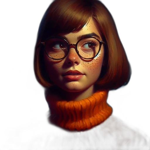 face, hair, jacket, robot transparent PNG cut-out