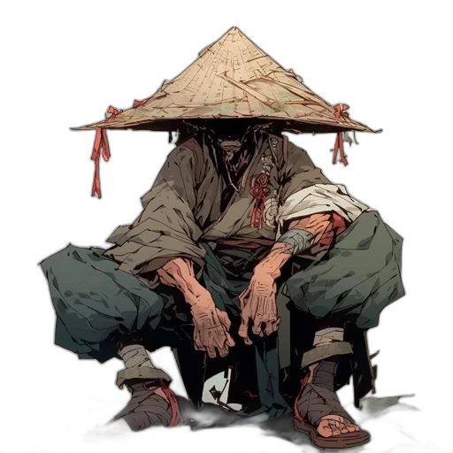 umbrella, hat, staff, mask transparent PNG cut-out