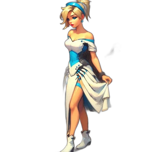 dress, staff, concept art, pixel art transparent PNG cut-out