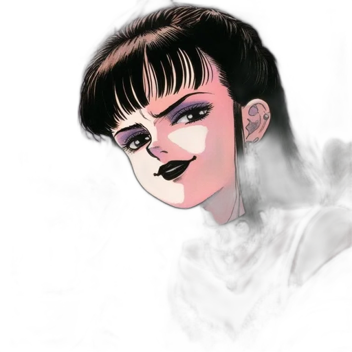 face, mask, comic book art, concept art transparent PNG cut-out