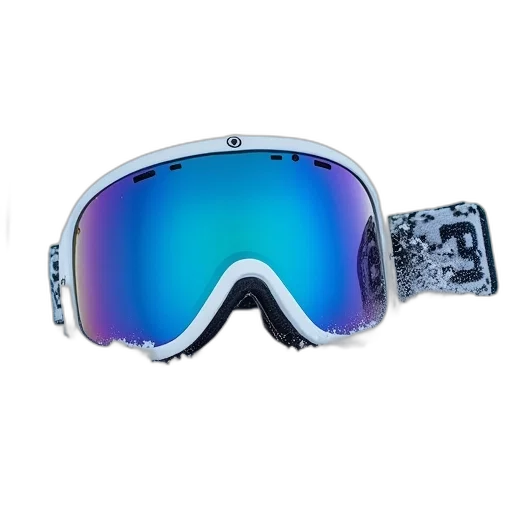 mask, snowboard, goggles, white transparent PNG cut-out