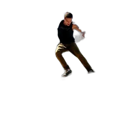 skateboarder, performs, trick, wooden transparent PNG cut-out