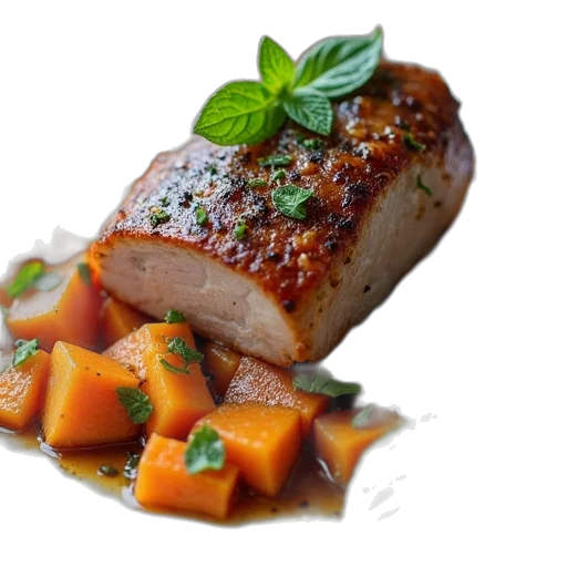 food, 3d render, photorealistic, roasted transparent PNG cut-out