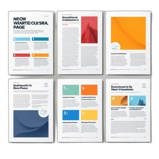 sample, newsletter, template, several transparent PNG cut-out