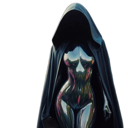 dress, mask, jacket, creature transparent PNG cut-out