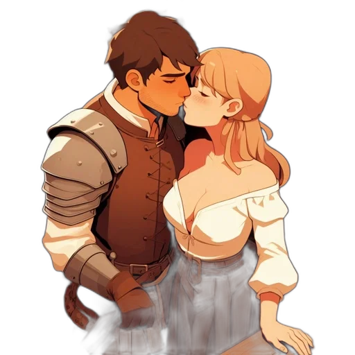 sword, dress, jacket, fantasy art transparent PNG cut-out