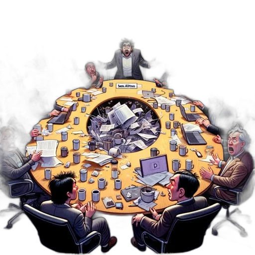 staff, concept art, cluttered, corporate transparent PNG cut-out