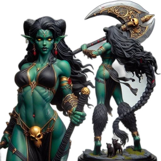 concept art, fantasy art, 3d render, comic book art transparent PNG cut-out