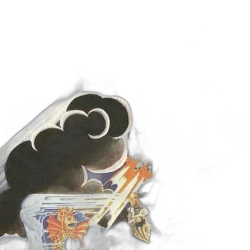 dragon, mask, weapon, sword transparent PNG cut-out