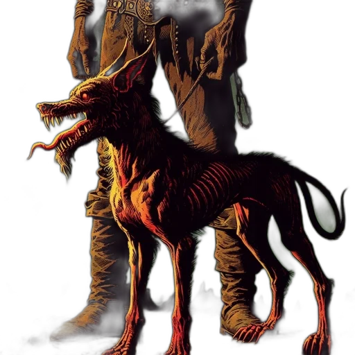 creature, animal, dragon, staff transparent PNG cut-out