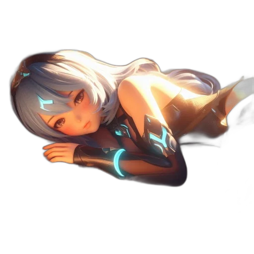 robot, dress, creature, weapon transparent PNG cut-out