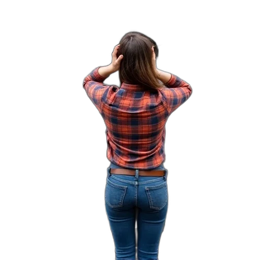 jacket, dress, hair, furniture transparent PNG cut-out