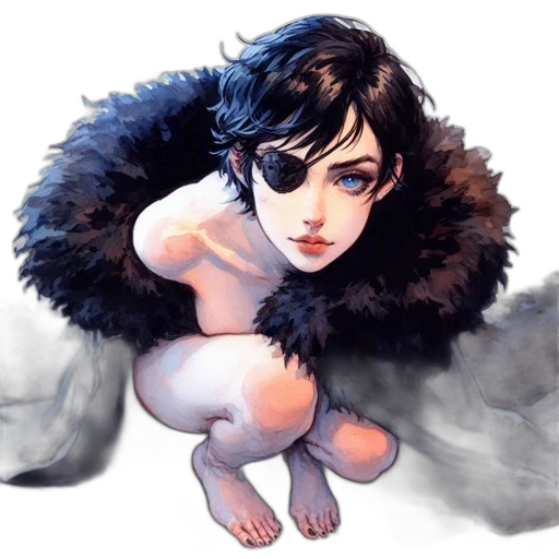 fantasy art, concept art, watercolor, comic book art transparent PNG cut-out