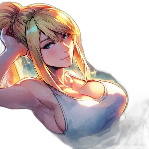 dress, weapon, dragon, hair transparent PNG cut-out