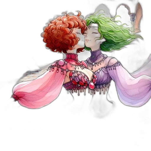 crown, hair, mask, concept art transparent PNG cut-out