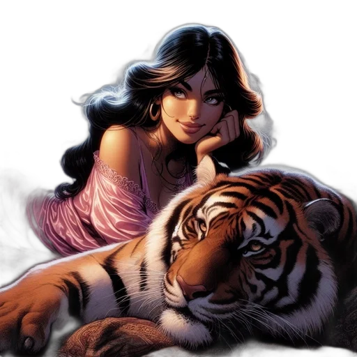 animal, comic book art, fantasy art, photorealistic transparent PNG cut-out
