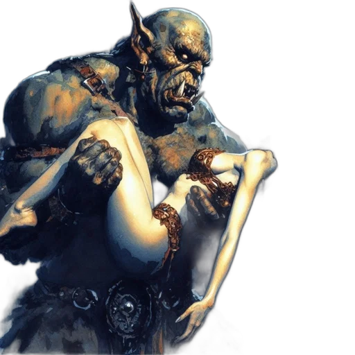 concept art, fantasy art, comic book art, photorealistic transparent PNG cut-out