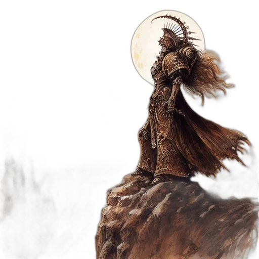 dragon, dress, creature, hair transparent PNG cut-out