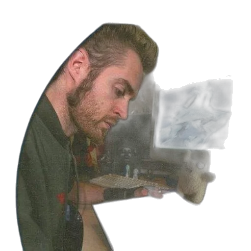 staff, weapon, hair, robot transparent PNG cut-out