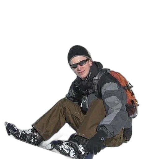 jacket, staff, hat, face transparent PNG cut-out