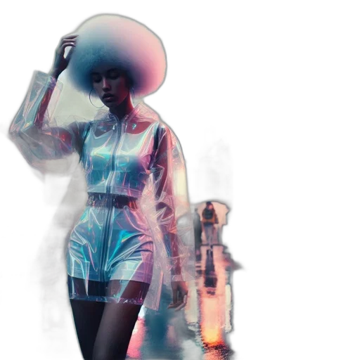 dress, hat, jacket, concept art transparent PNG cut-out
