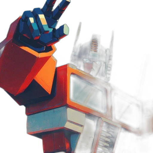 robot, weapon, concept art, 3d render transparent PNG cut-out