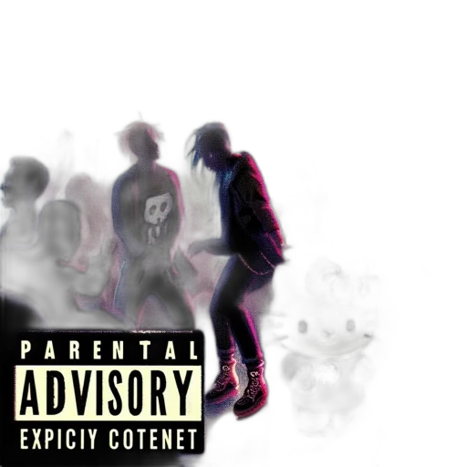 concept art, electric, neon-lit, club transparent PNG cut-out