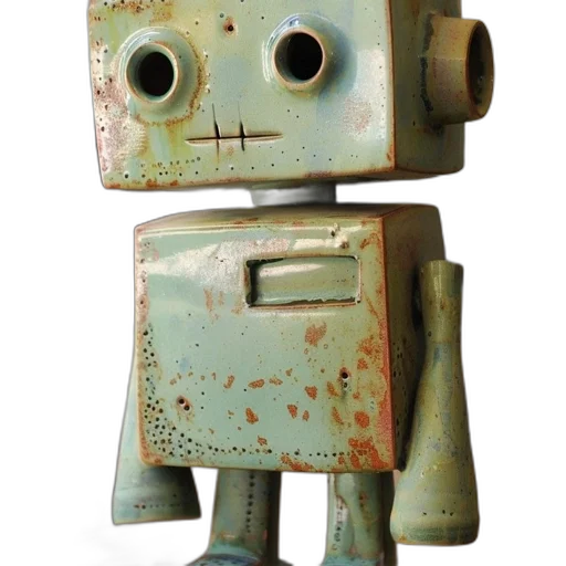 robot, staff, face, weapon transparent PNG cut-out