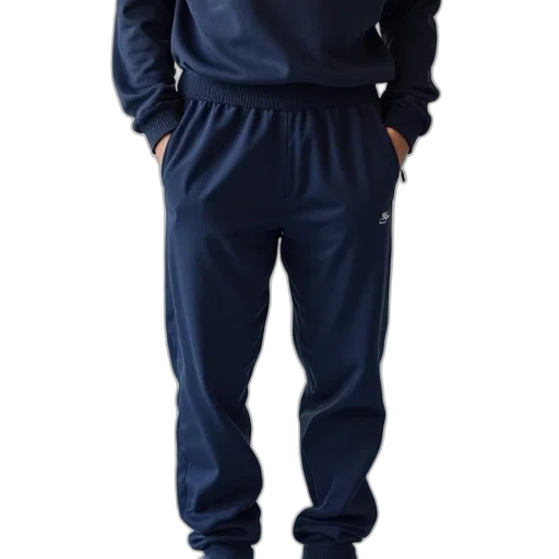 jacket, staff, 3d render, blue transparent PNG cut-out