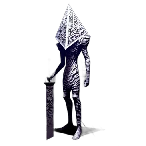 mask, sword, staff, robot transparent PNG cut-out