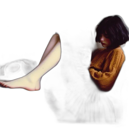 shoes, dress, mask, hair transparent PNG cut-out