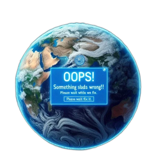 vaporwave, concept art, outer space, earth transparent PNG cut-out