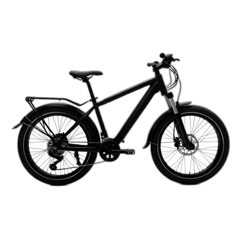 photorealistic, sleek, black, mountain transparent PNG cut-out
