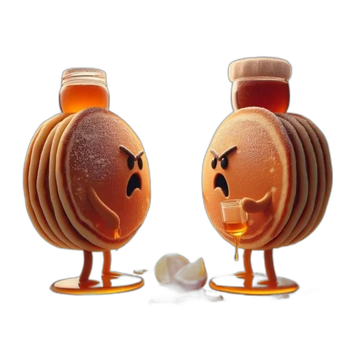 food, bottle, concept art, 3d render transparent PNG cut-out