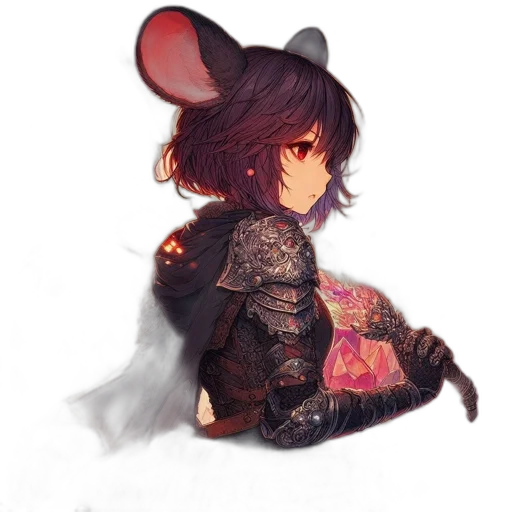 jacket, mask, weapon, staff transparent PNG cut-out