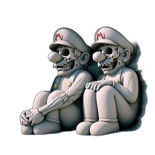 mask, 3d render, concept art, pixel art transparent PNG cut-out