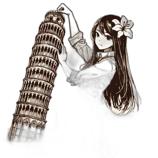 dress, hair, staff, jewelry transparent PNG cut-out