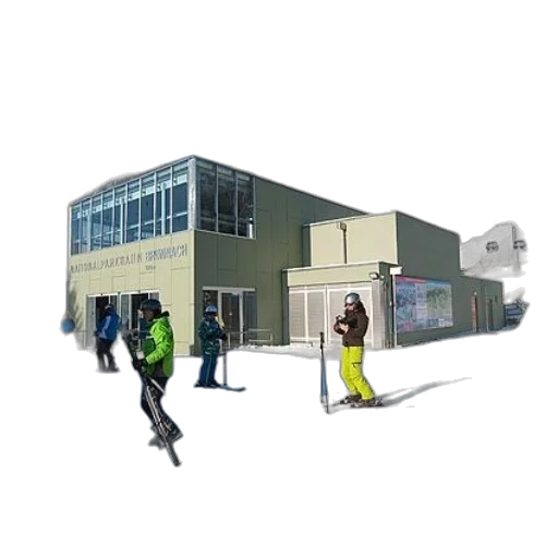 building, staff, 3d render, concept art transparent PNG cut-out