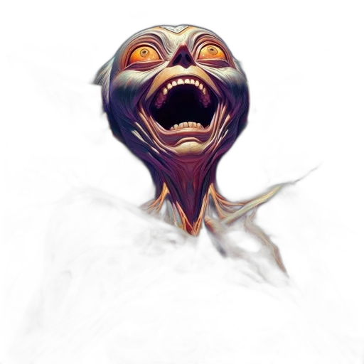 mask, face, creature, staff transparent PNG cut-out