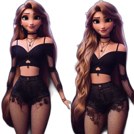 dress, 3d render, cartoon, concept art transparent PNG cut-out