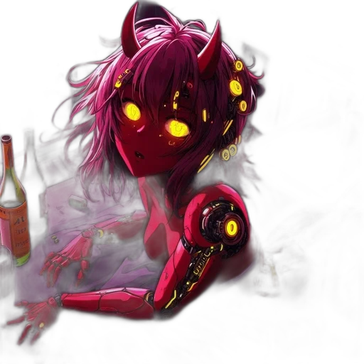 creature, mask, bottle, robot transparent PNG cut-out